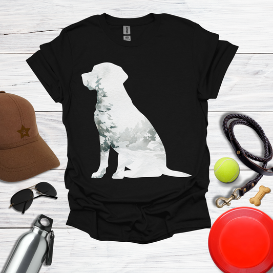 Labrador Among the Snow & Pines T-Shirt