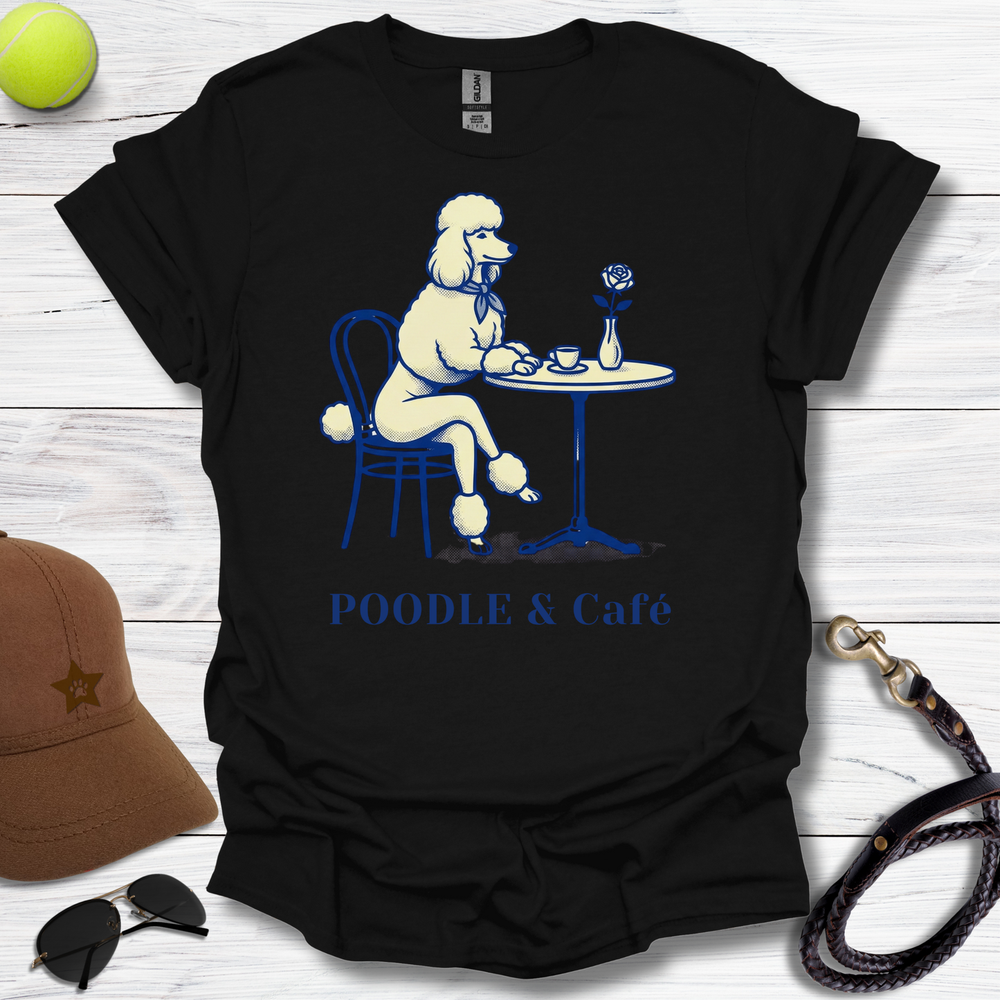 Poodle & Café T-Shirt
