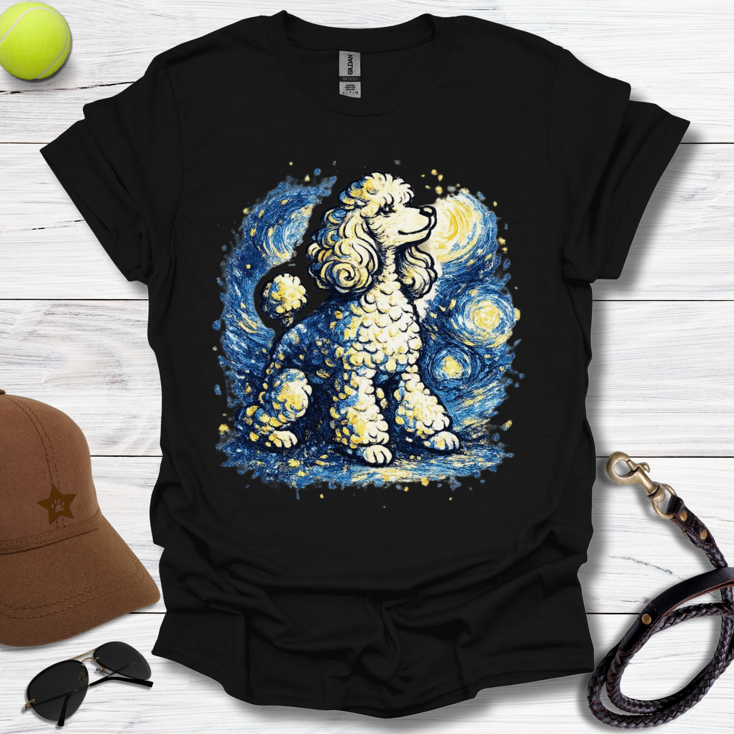 Starry Starry Poodle T-Shirt