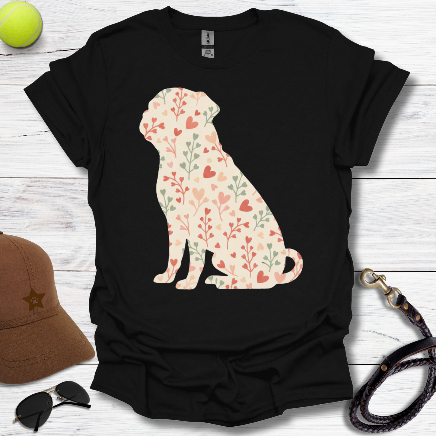 Valentine Pug T-Shirt