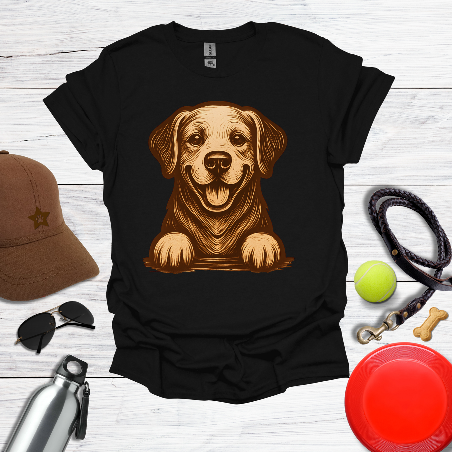 Warm Happy Labrador T-Shirt