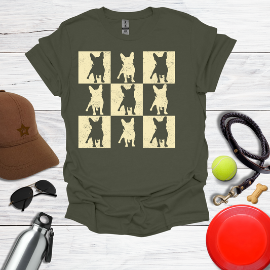 Frenchie Grunge Square T-Shirt