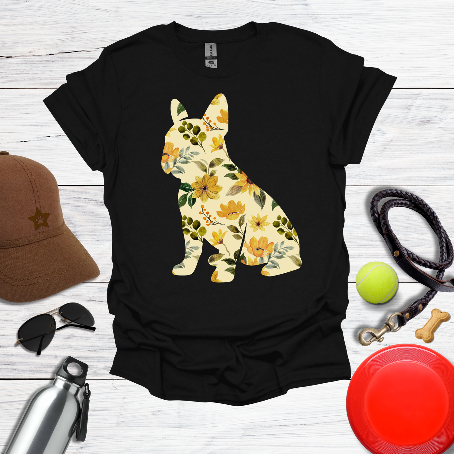Sunflower Frenchie T-Shirt