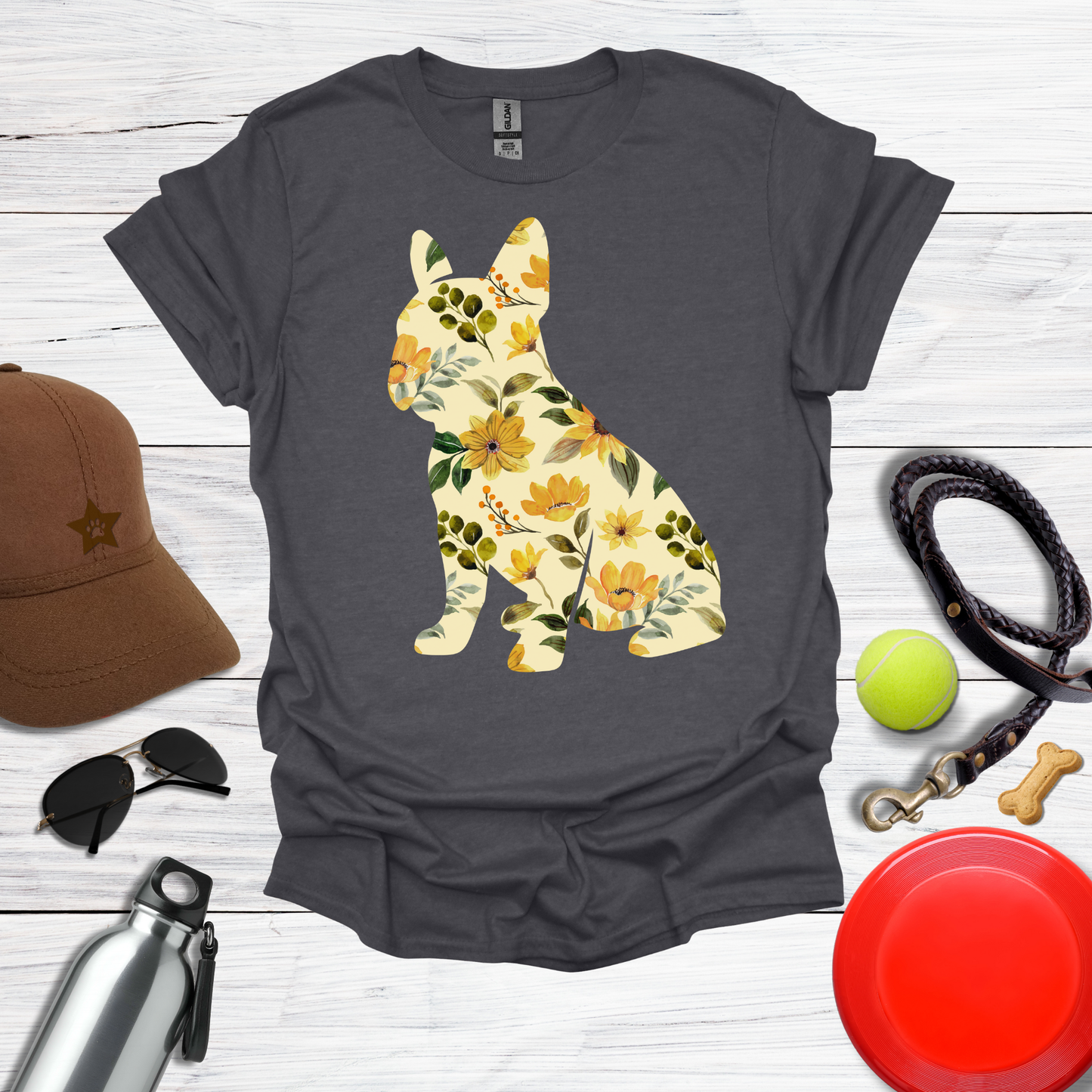 Sunflower Frenchie T-Shirt
