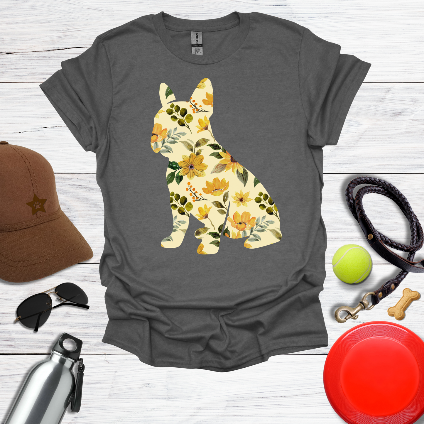 Sunflower Frenchie T-Shirt
