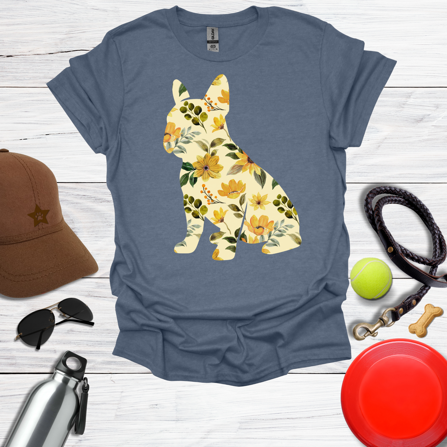 Sunflower Frenchie T-Shirt