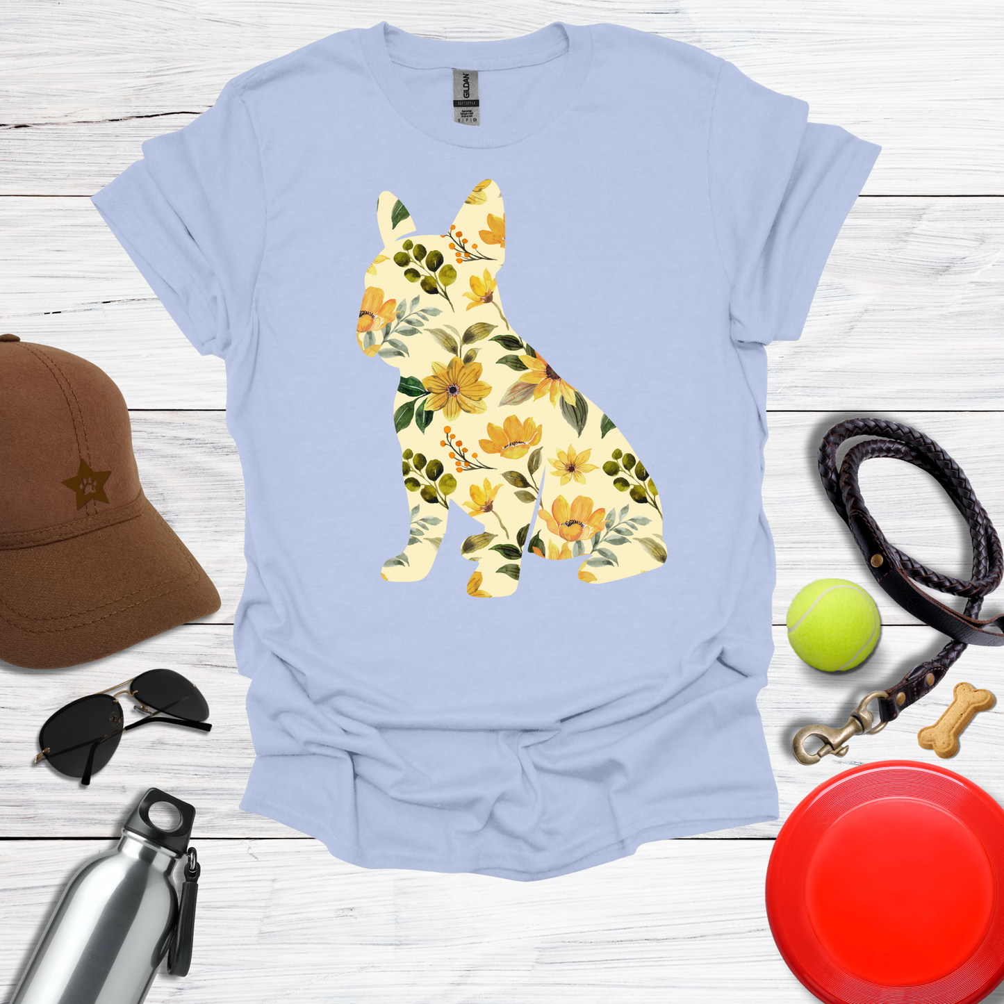 Sunflower Frenchie T-Shirt