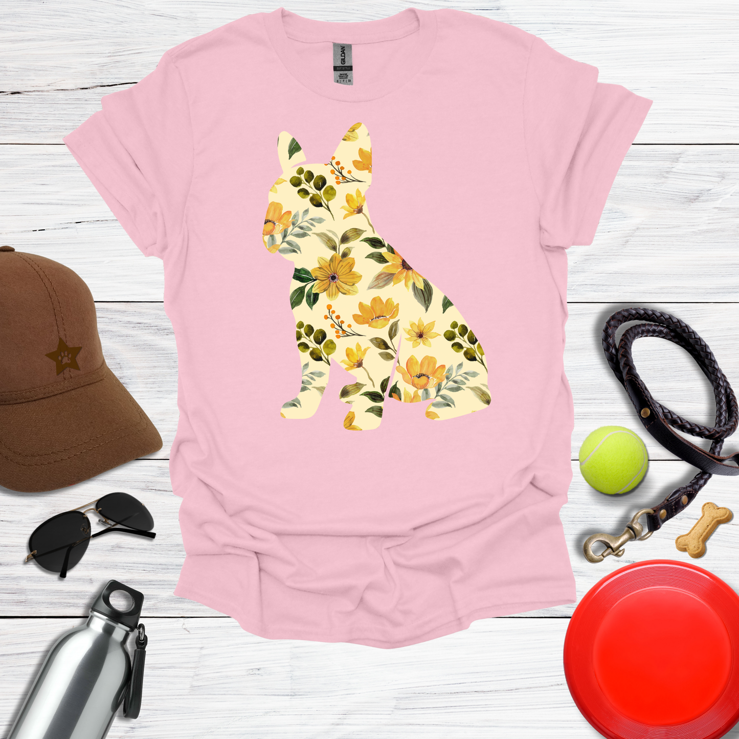 Sunflower Frenchie T-Shirt