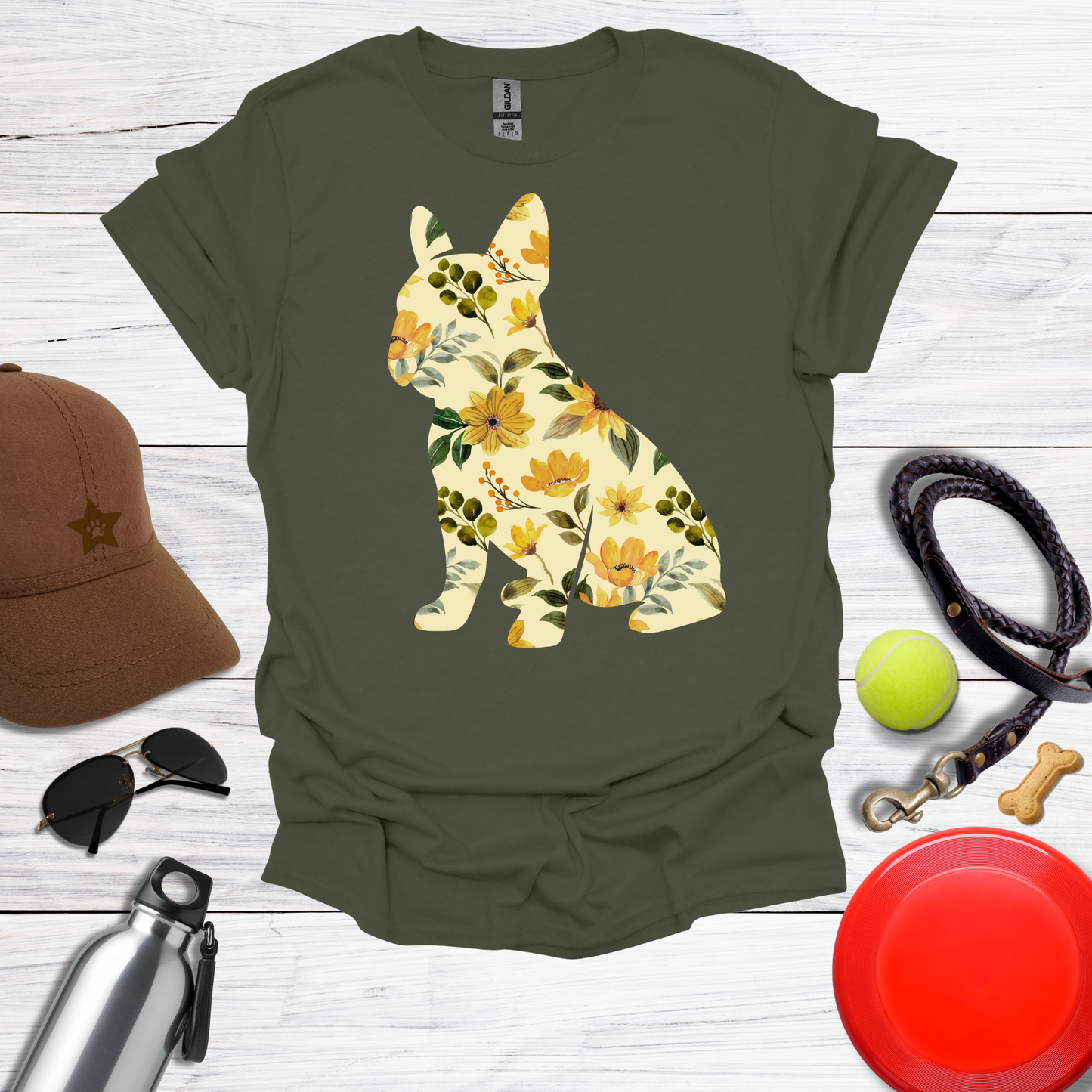 Sunflower Frenchie T-Shirt