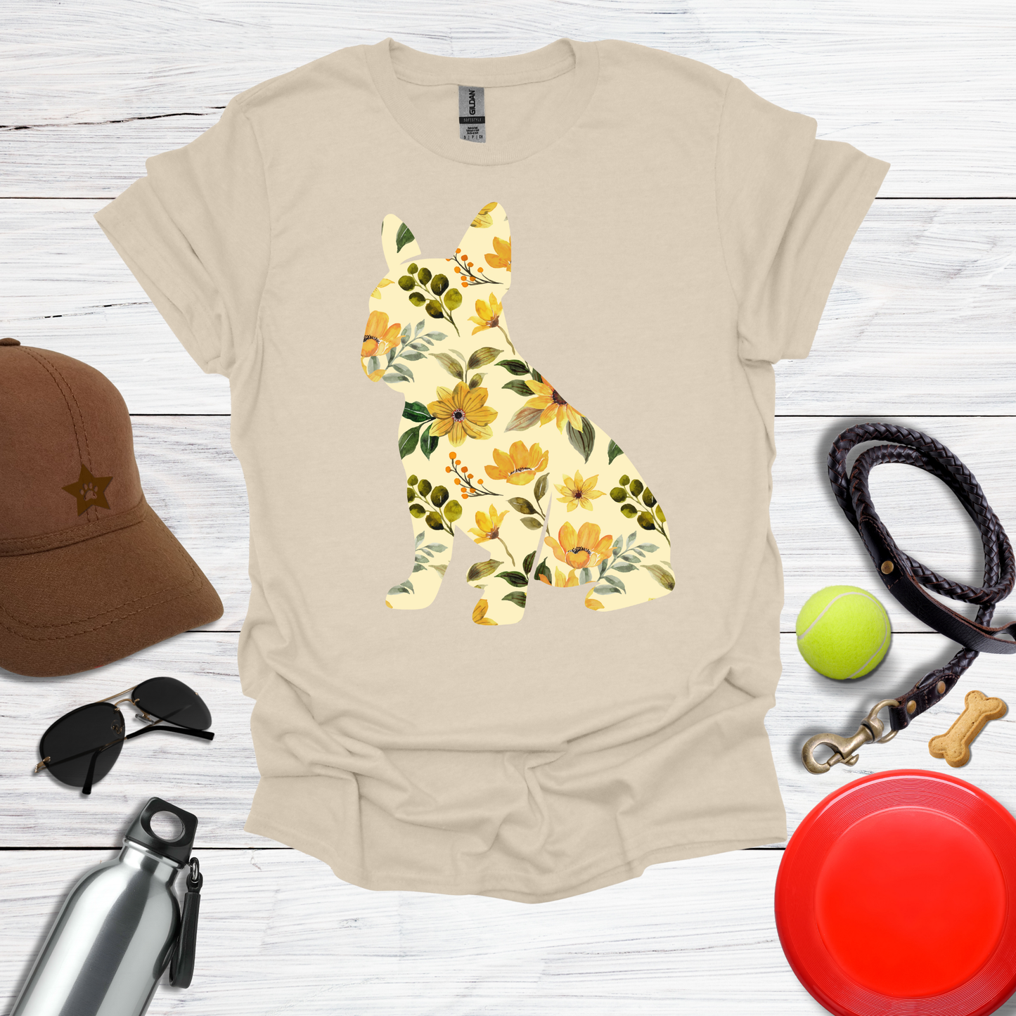 Sunflower Frenchie T-Shirt