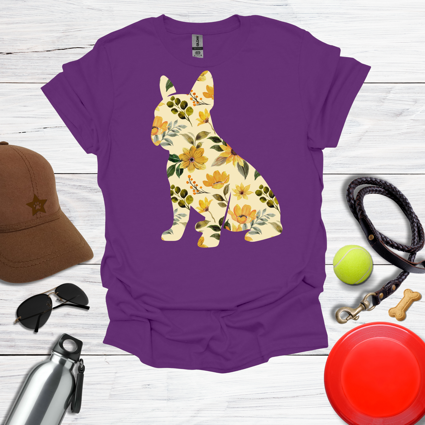 Sunflower Frenchie T-Shirt