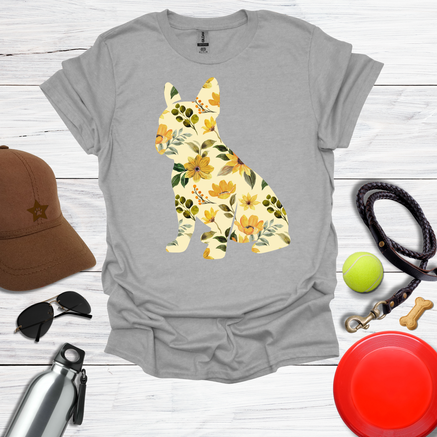 Sunflower Frenchie T-Shirt