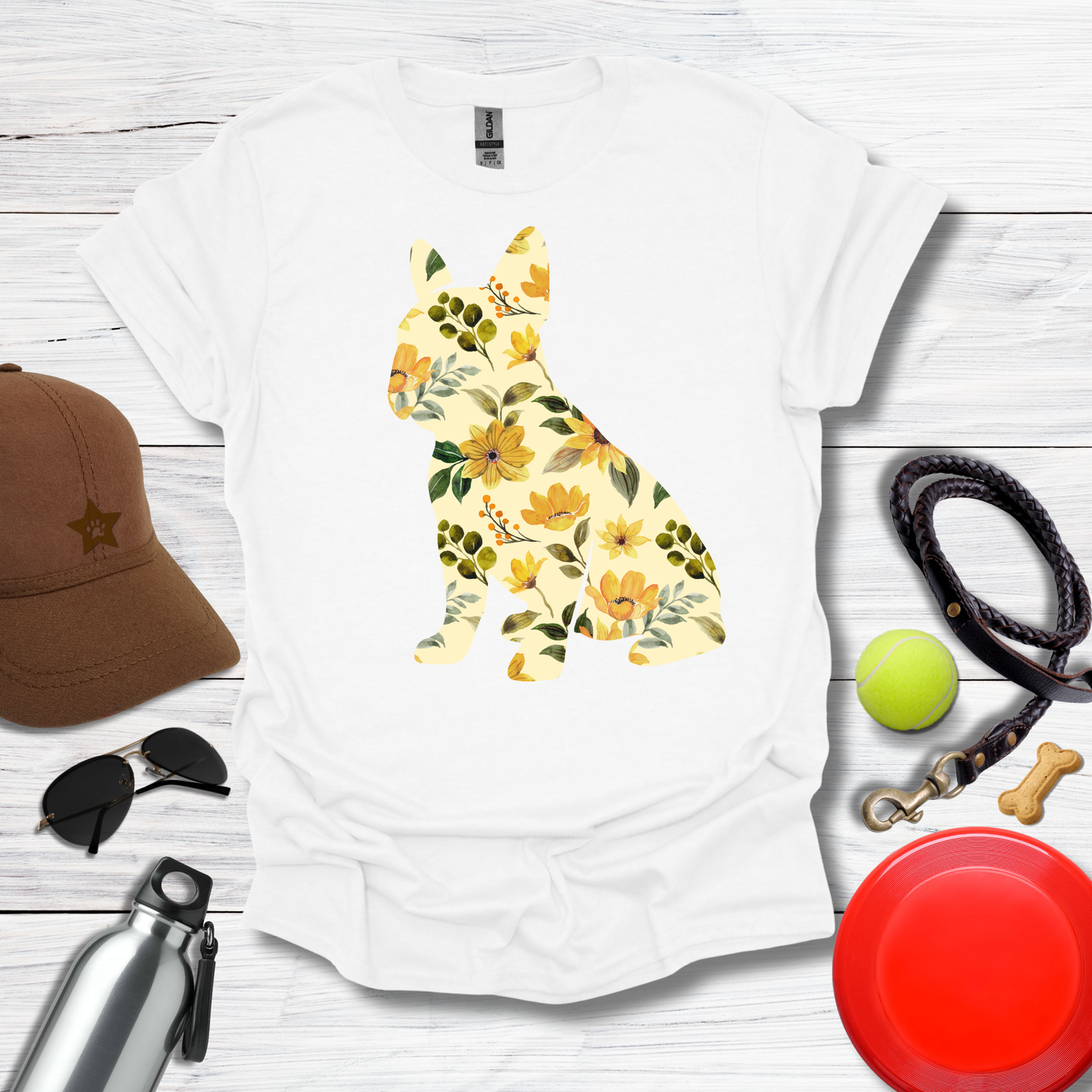 Sunflower Frenchie T-Shirt