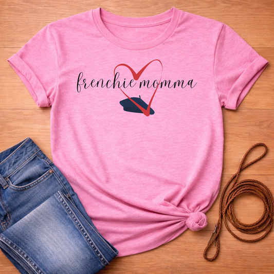 Frenchie Momma Heart & Beret