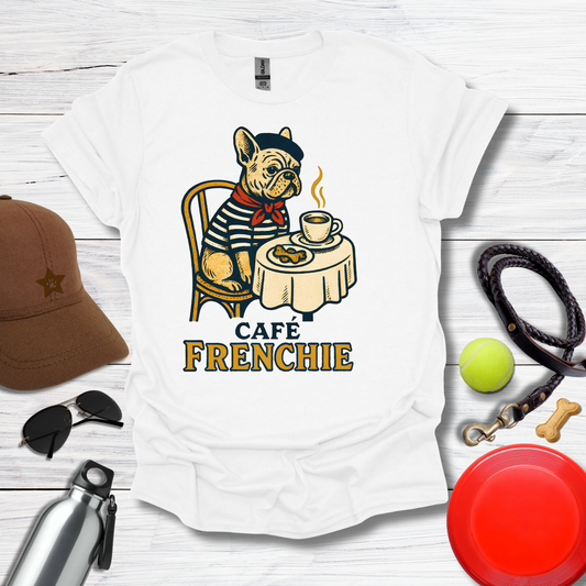Vintage French Bulldog Café T-Shirt