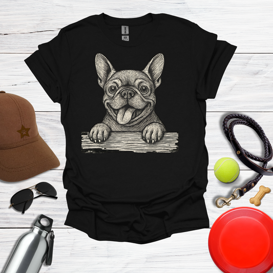 French Bulldog Peekaboo T-Shirt