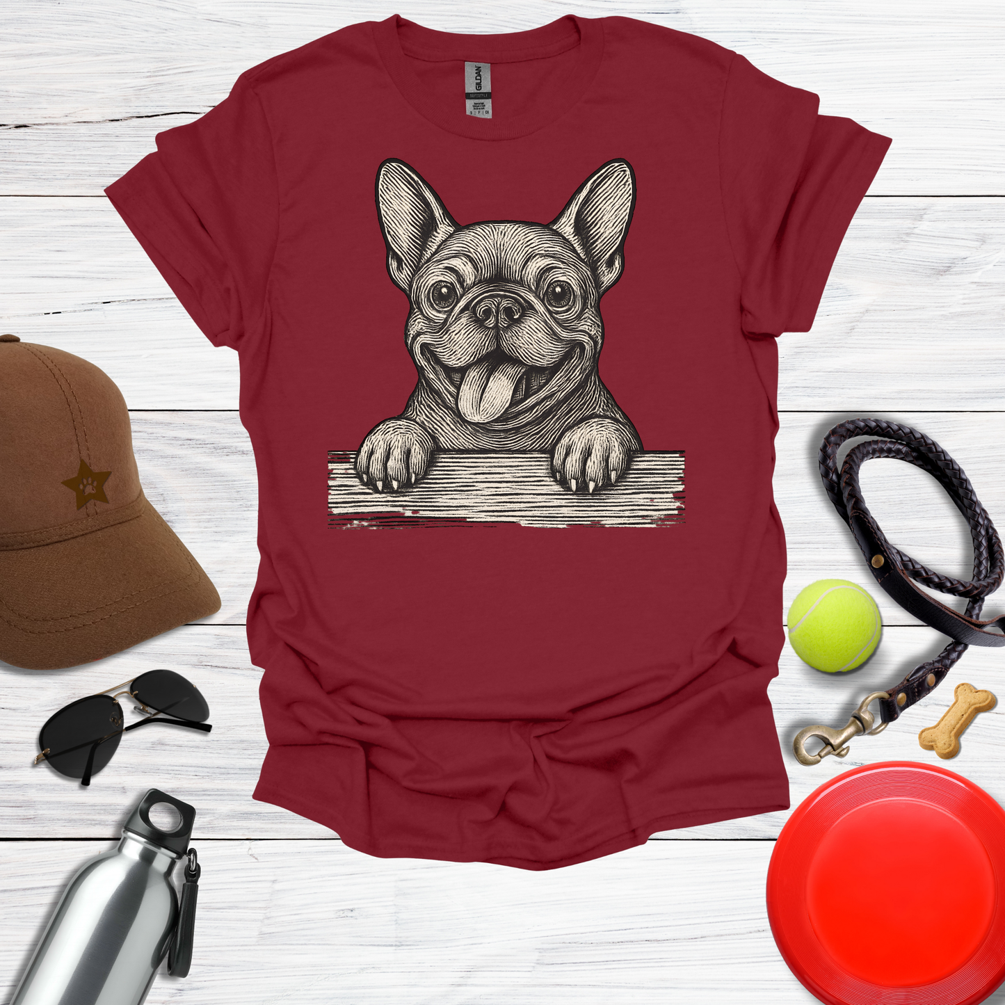 French Bulldog Peekaboo T-Shirt