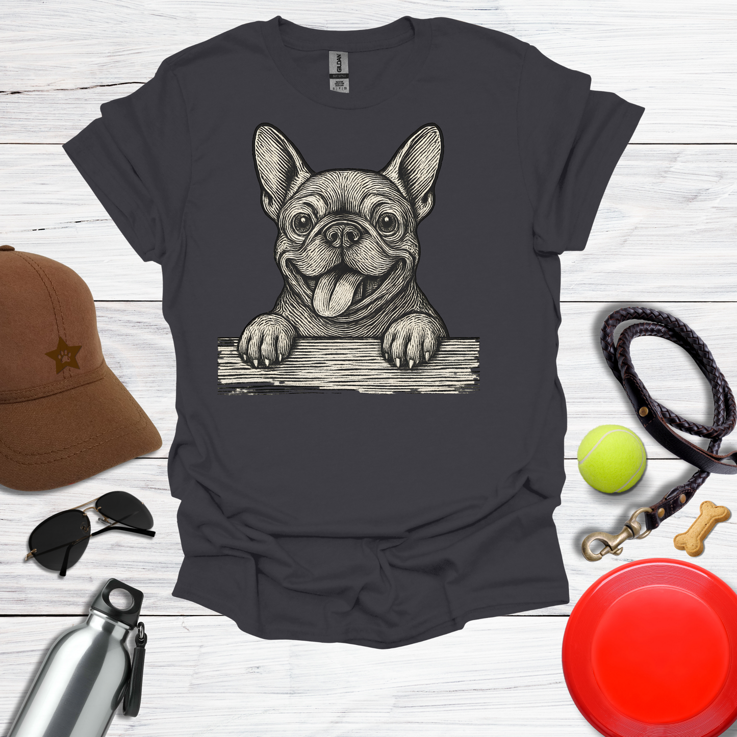 French Bulldog Peekaboo T-Shirt