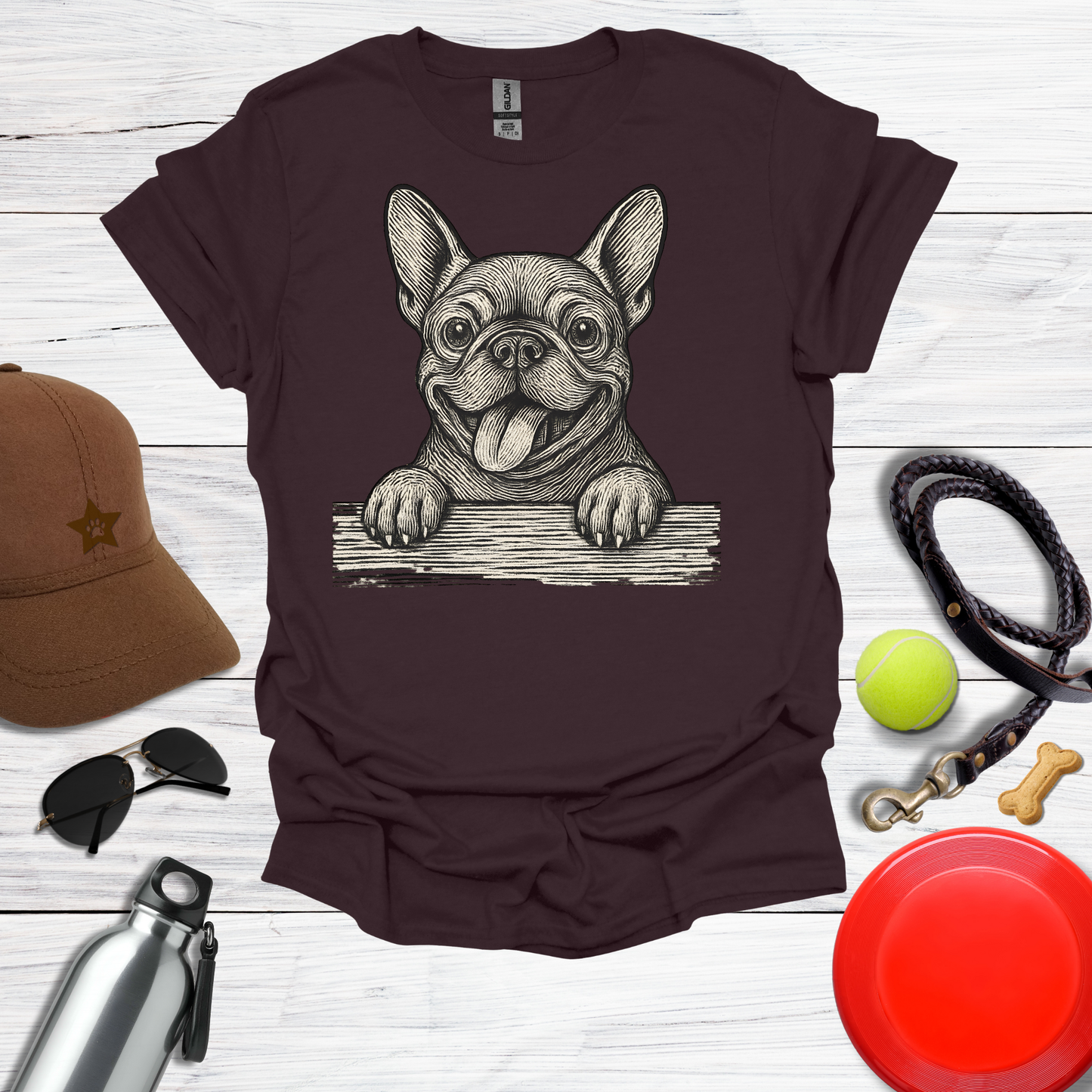 French Bulldog Peekaboo T-Shirt
