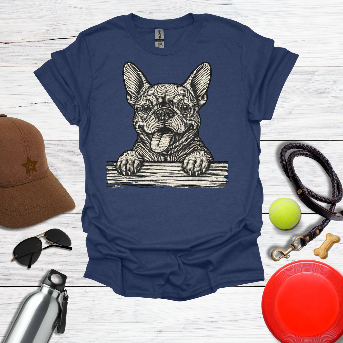 French Bulldog Peekaboo T-Shirt