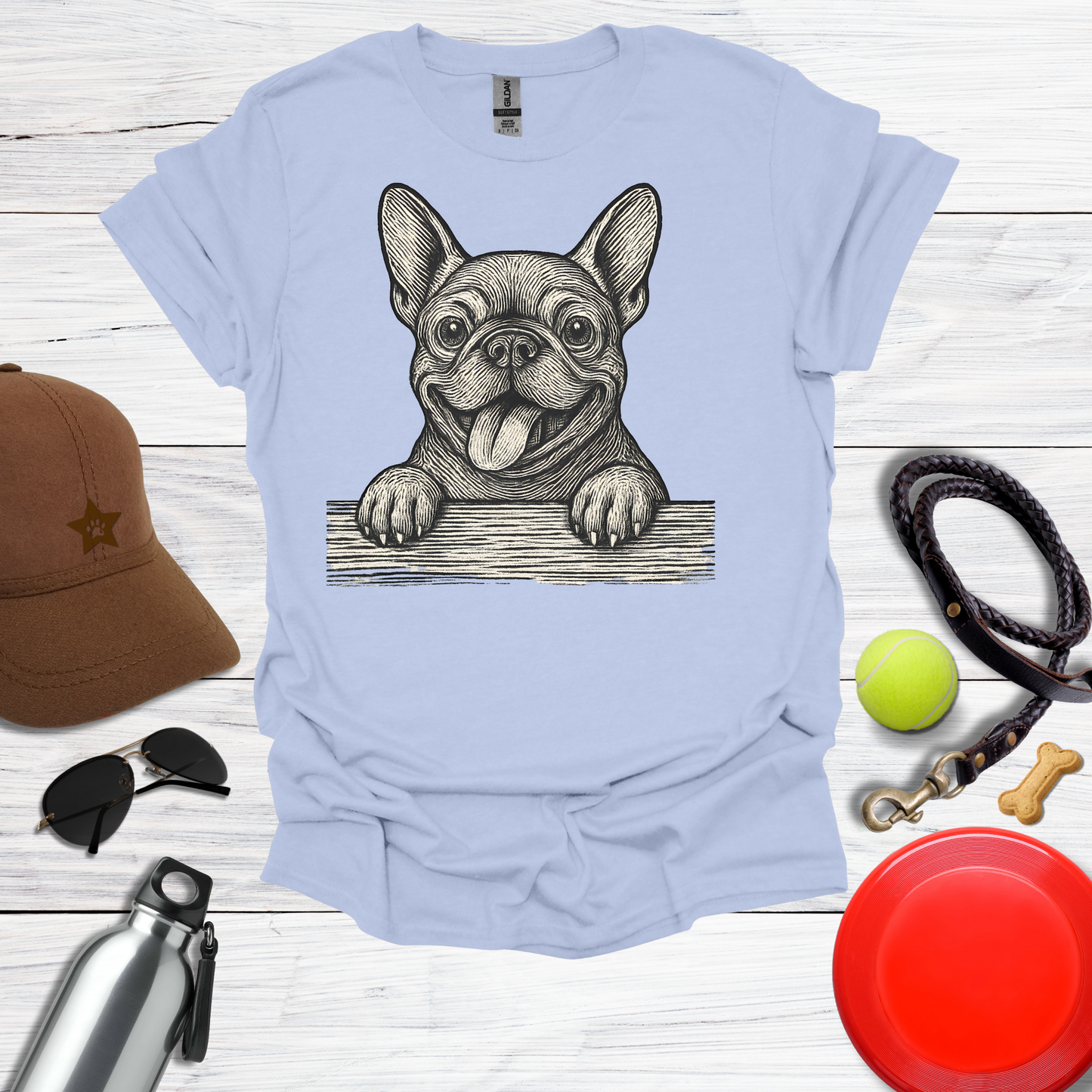 French Bulldog Peekaboo T-Shirt