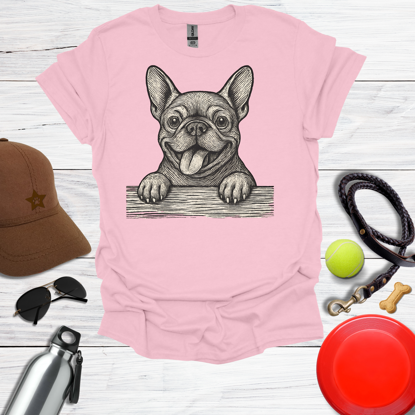 French Bulldog Peekaboo T-Shirt