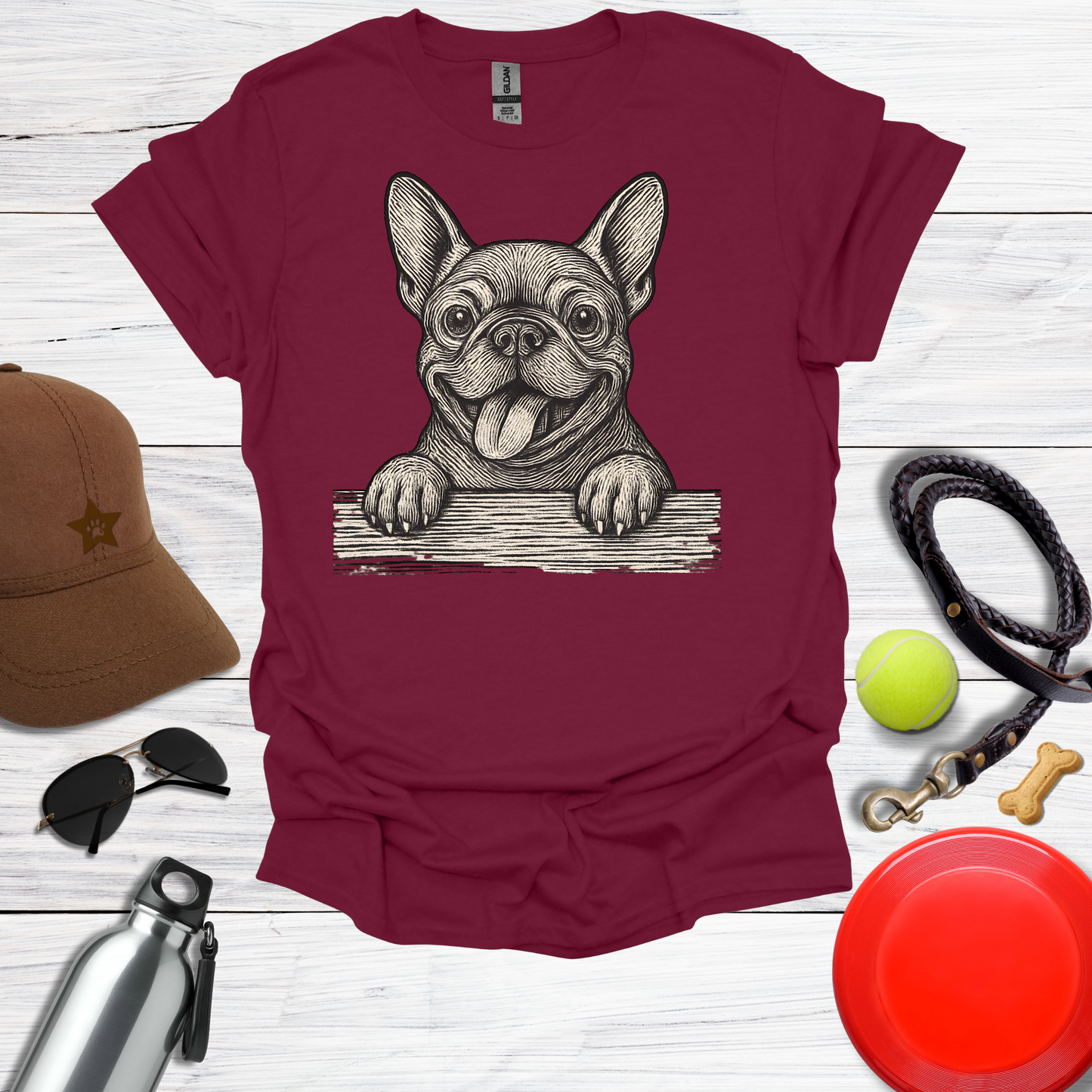 French Bulldog Peekaboo T-Shirt