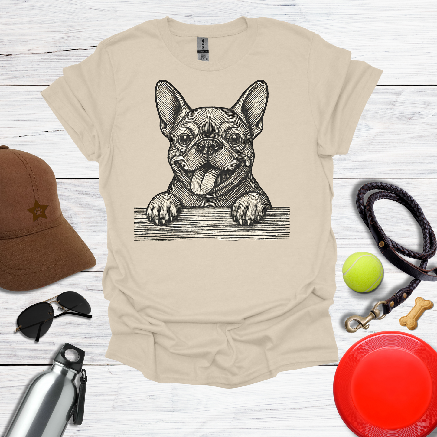 French Bulldog Peekaboo T-Shirt