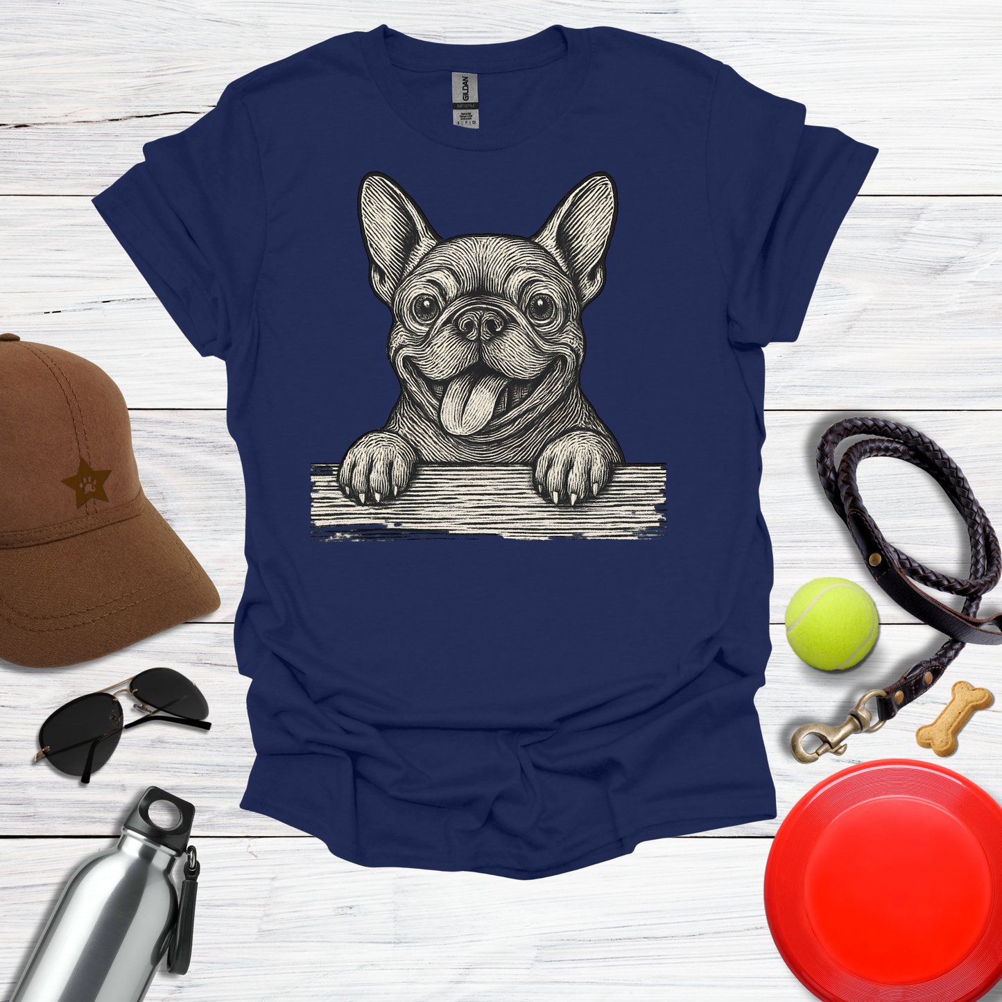 French Bulldog Peekaboo T-Shirt