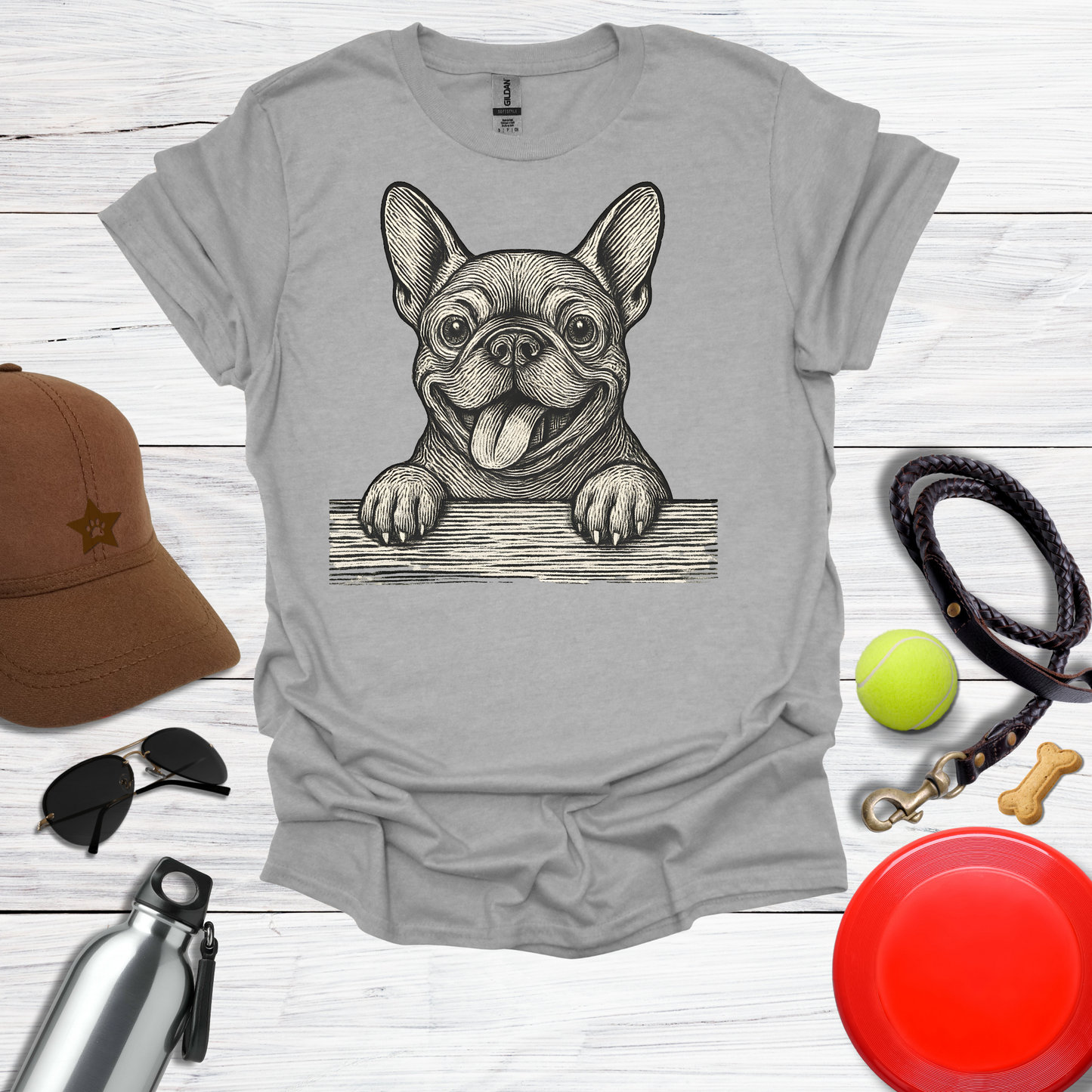 French Bulldog Peekaboo T-Shirt