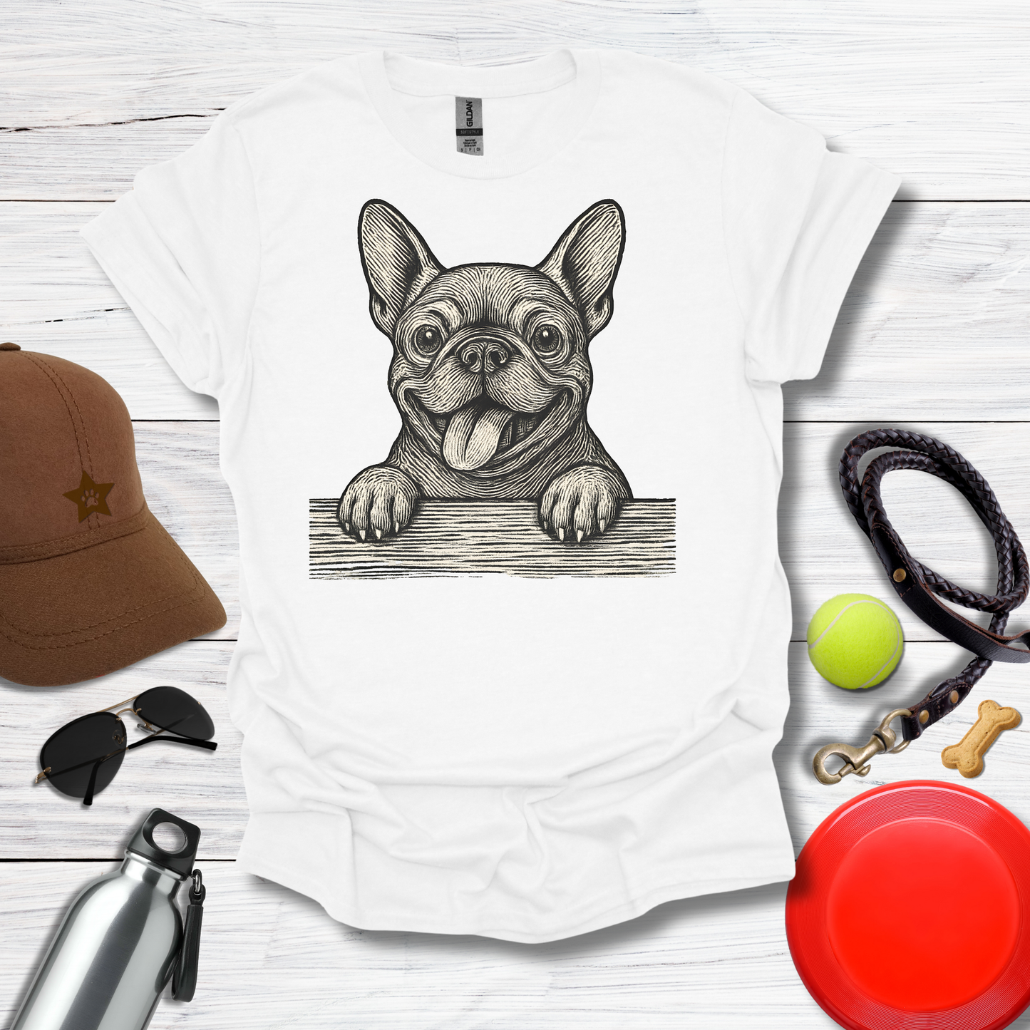French Bulldog Peekaboo T-Shirt